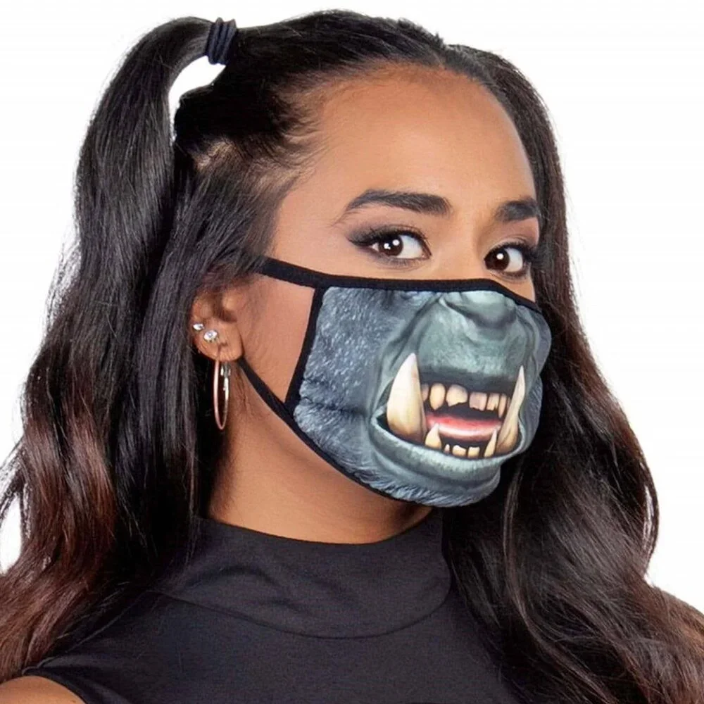 Monster Orc Face Mask One Size Adult/Teen Halloween Cosplay Roleplay DIY Item